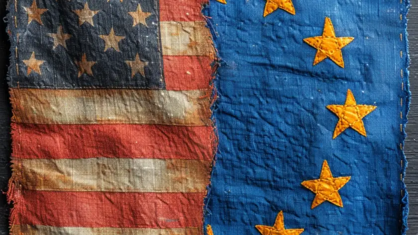 bandera europa usa El Blod de Salvador Vilalta