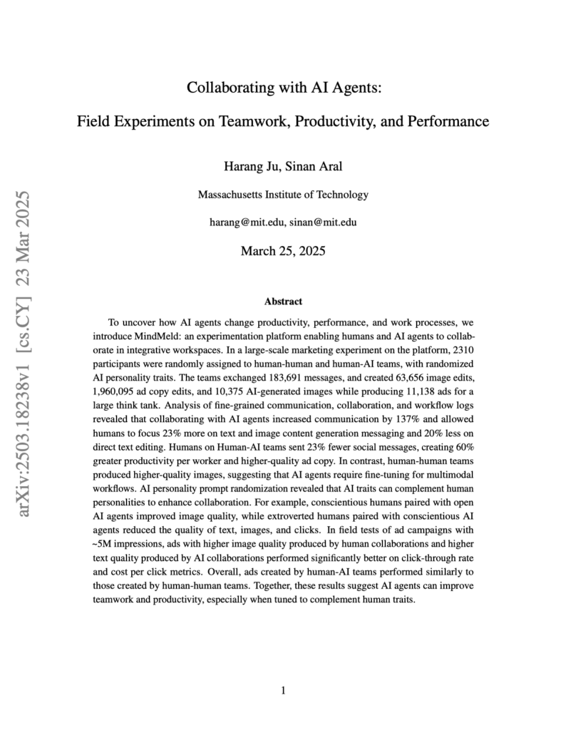 Collaborating with AI Agents