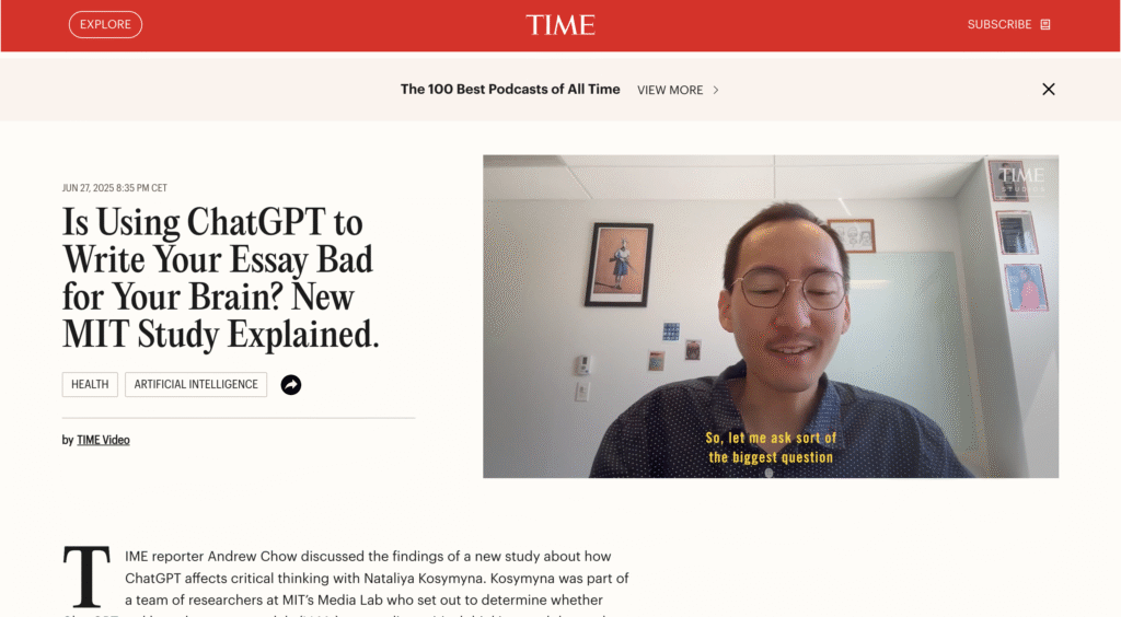 Time New MIT Study Explained