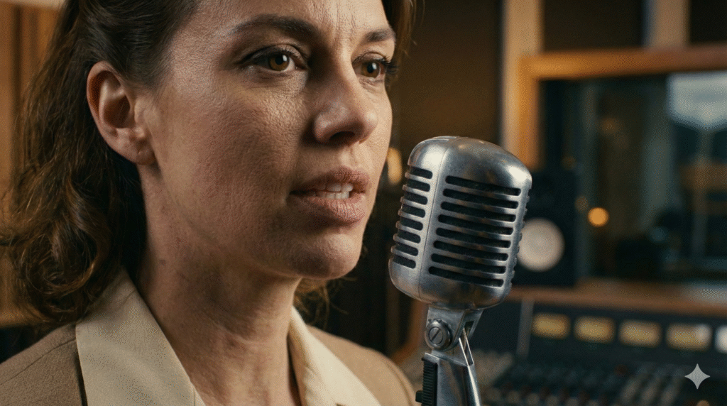 chica con micro Blog Salvador Vilalta