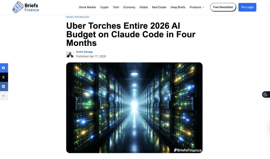 Uber quema presupuesto IA