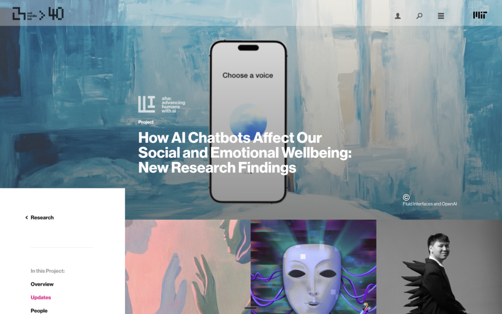 MIT Estudio_How AI Chatbots Affect Our Social and Emotional Wellbeing New Research Findings